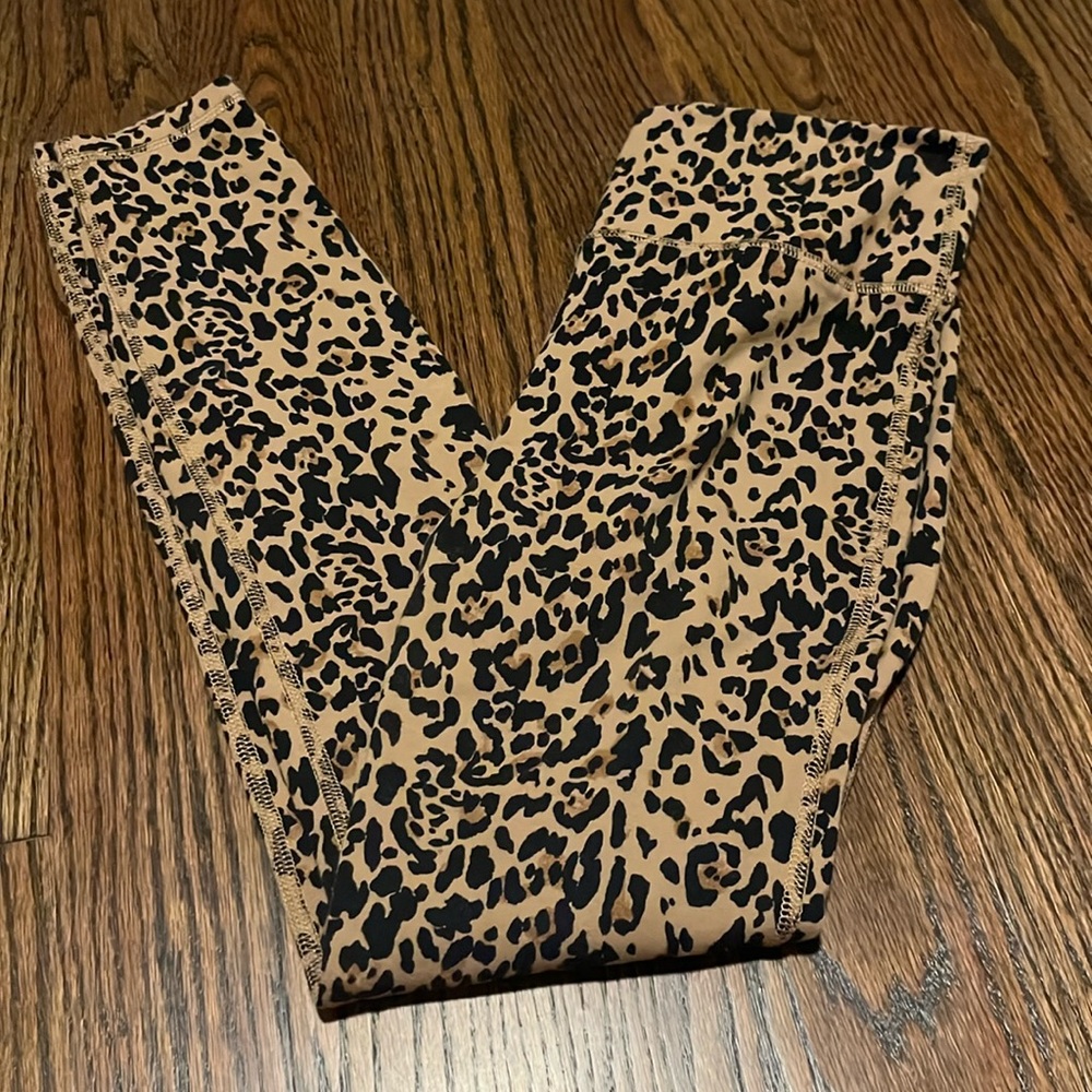 J crew small s weekend leopard cheetah leggings